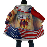 911 Memorial Patriot Day Cloak American Flag and Soldier Tribute Never Forget - Wonder Print Shop