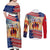 911 Memorial Patriot Day Couples Matching Off Shoulder Maxi Dress and Long Sleeve Button Shirt American Flag and Soldier Tribute Never Forget - Wonder Print Shop