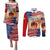 911 Memorial Patriot Day Couples Matching Puletasi and Long Sleeve Button Shirt American Flag and Soldier Tribute Never Forget - Wonder Print Shop