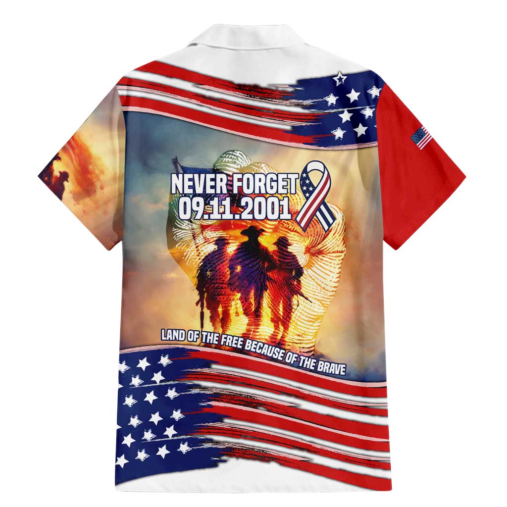 911 Memorial Patriot Day Family Matching Mermaid Dress and Hawaiian Shirt American Flag and Soldier Tribute Never Forget - Wonder Print Shop