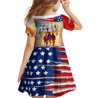 911 Memorial Patriot Day Family Matching Off Shoulder Maxi Dress and Hawaiian Shirt American Flag and Soldier Tribute Never Forget - Wonder Print Shop