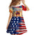 911 Memorial Patriot Day Family Matching Off Shoulder Maxi Dress and Hawaiian Shirt American Flag and Soldier Tribute Never Forget - Wonder Print Shop