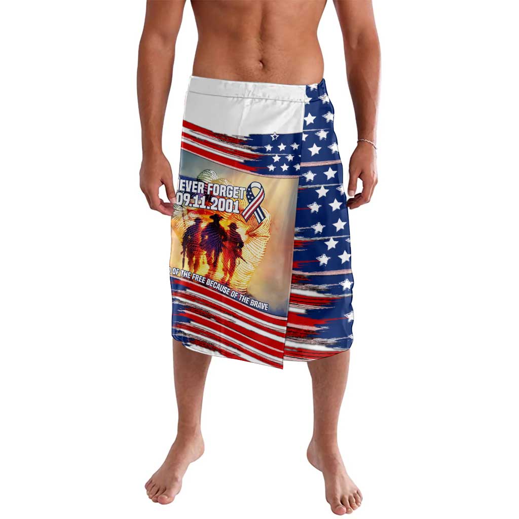 911 Memorial Patriot Day Lavalava American Flag and Soldier Tribute Never Forget - Wonder Print Shop