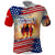 911 Memorial Patriot Day Polo Shirt American Flag and Soldier Tribute Never Forget - Wonder Print Shop