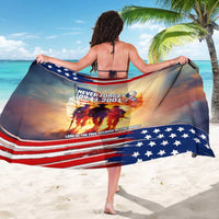 911 Memorial Patriot Day Sarong American Flag and Soldier Tribute Never Forget - Wonder Print Shop