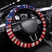 911 Memorial Patriot Day Steering Wheel Cover American Flag and Soldier Tribute Never Forget - Wonder Print Shop