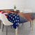 911 Memorial Patriot Day Tablecloth American Flag and Soldier Tribute Never Forget - Wonder Print Shop