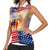 911 Memorial Patriot Day Women Sleeveless Polo Shirt American Flag and Soldier Tribute Never Forget - Wonder Print Shop