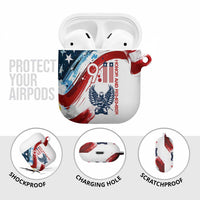 Patriot Day 911 Memorial AirPods Case American Flag and Angel Soldier Honor and Remember - Wonder Print Shop
