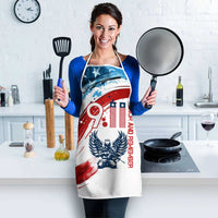 Patriot Day 911 Memorial Apron American Flag and Angel Soldier Honor and Remember - Wonder Print Shop