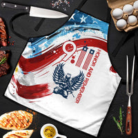 Patriot Day 911 Memorial Apron American Flag and Angel Soldier Honor and Remember - Wonder Print Shop