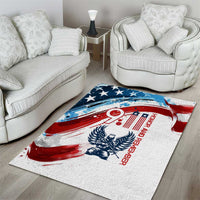 Patriot Day 911 Memorial Area Rug American Flag and Angel Soldier Honor and Remember - Wonder Print Shop