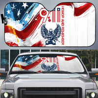 Patriot Day 911 Memorial Auto Sun Shade American Flag and Angel Soldier Honor and Remember - Wonder Print Shop
