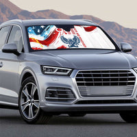 Patriot Day 911 Memorial Auto Sun Shade American Flag and Angel Soldier Honor and Remember - Wonder Print Shop