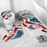 Patriot Day 911 Memorial Bathroom Set American Flag and Angel Soldier Honor and Remember - Wonder Print Shop