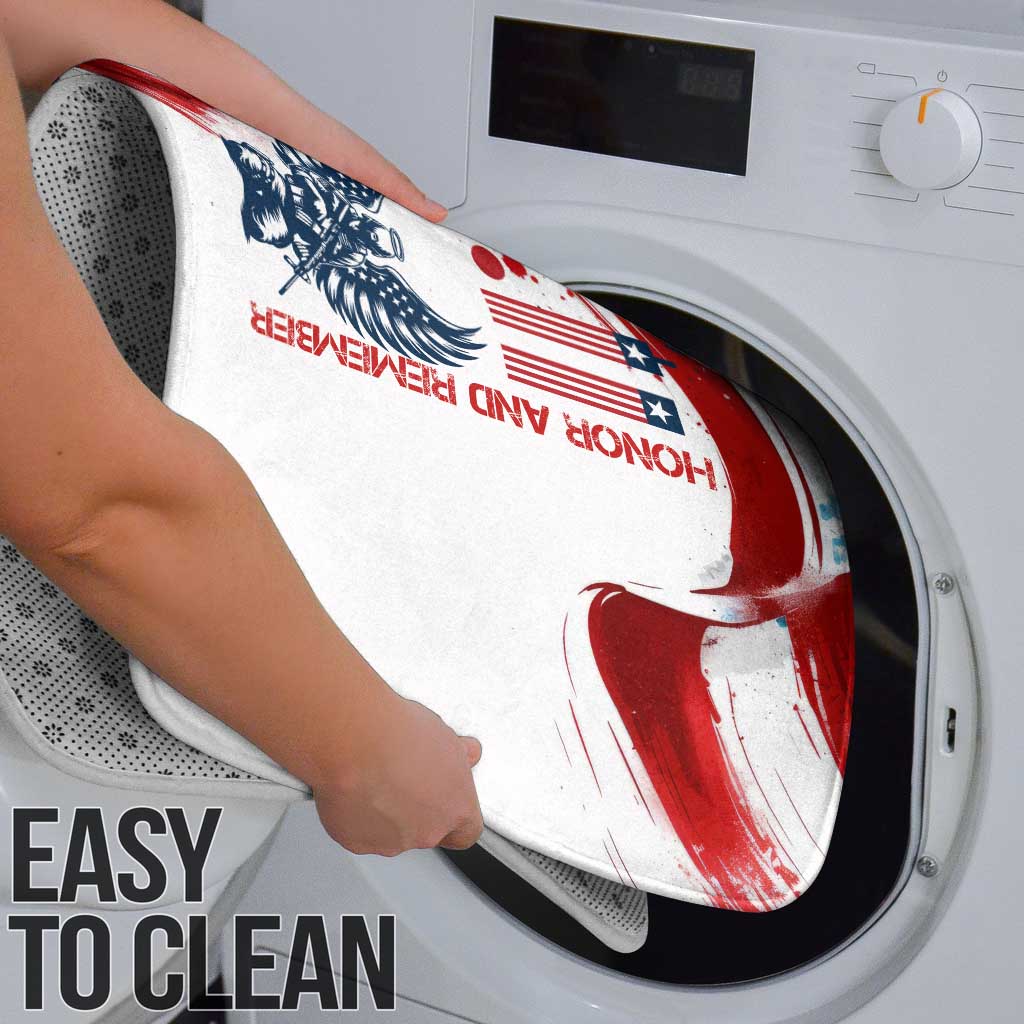 Patriot Day 911 Memorial Bathroom Set American Flag and Angel Soldier Honor and Remember - Wonder Print Shop