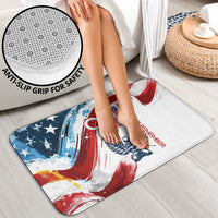 Patriot Day 911 Memorial Bathroom Set American Flag and Angel Soldier Honor and Remember - Wonder Print Shop