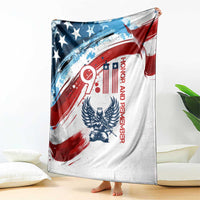 Patriot Day 911 Memorial Blanket American Flag and Angel Soldier Honor and Remember - Wonder Print Shop