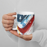 Patriot Day 911 Memorial Ceramic Mug American Flag and Angel Soldier Honor and Remember - Wonder Print Shop