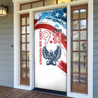 Patriot Day 911 Memorial Door Cover American Flag and Angel Soldier Honor and Remember - Wonder Print Shop