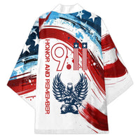Patriot Day 911 Memorial Kimono American Flag and Angel Soldier Honor and Remember - Wonder Print Shop