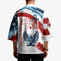 Patriot Day 911 Memorial Kimono American Flag and Angel Soldier Honor and Remember - Wonder Print Shop