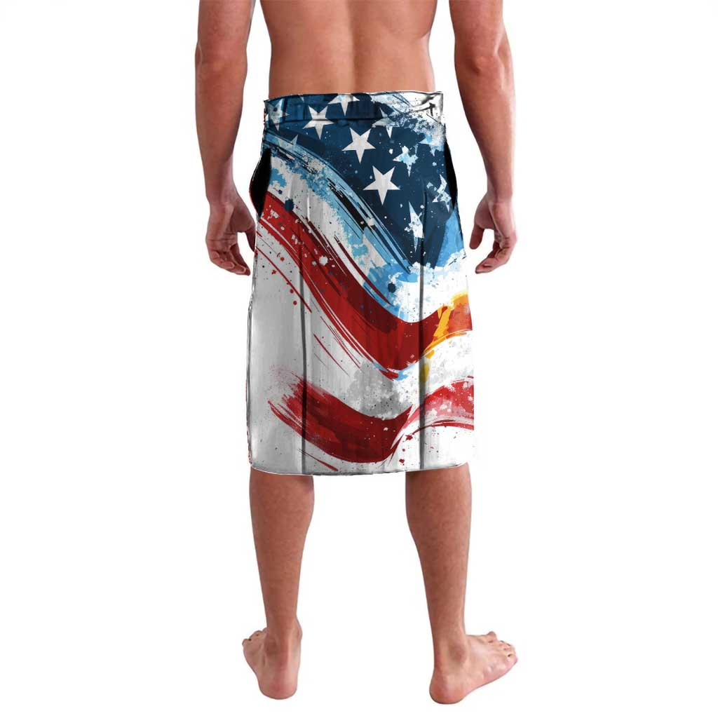 Patriot Day 911 Memorial Lavalava American Flag and Angel Soldier Honor and Remember - Wonder Print Shop