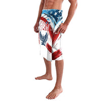 Patriot Day 911 Memorial Lavalava American Flag and Angel Soldier Honor and Remember - Wonder Print Shop