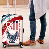 Patriot Day 911 Memorial Luggage Cover American Flag and Angel Soldier Honor and Remember - Wonder Print Shop