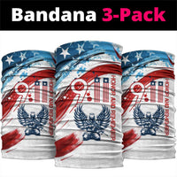 Patriot Day 911 Memorial Neck Gaiter American Flag and Angel Soldier Honor and Remember TS04