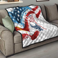 Patriot Day 911 Memorial Quilt American Flag and Angel Soldier Honor and Remember - Wonder Print Shop