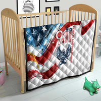Patriot Day 911 Memorial Quilt American Flag and Angel Soldier Honor and Remember - Wonder Print Shop