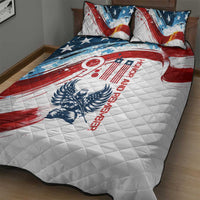 Patriot Day 911 Memorial Quilt Bed Set American Flag and Angel Soldier Honor and Remember - Wonder Print Shop