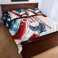 Patriot Day 911 Memorial Quilt Bed Set American Flag and Angel Soldier Honor and Remember - Wonder Print Shop