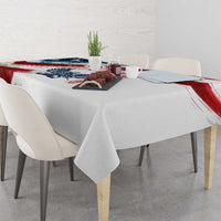 Patriot Day 911 Memorial Tablecloth American Flag and Angel Soldier Honor and Remember - Wonder Print Shop