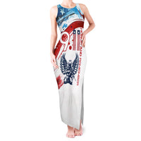 Patriot Day 911 Memorial Tank Maxi Dress American Flag and Angel Soldier Honor and Remember - Wonder Print Shop
