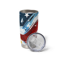 Patriot Day 911 Memorial Tumbler Cup American Flag and Angel Soldier Honor and Remember - Wonder Print Shop