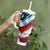 Patriot Day 911 Memorial Tumbler With Handle American Flag and Angel Soldier Honor and Remember - Wonder Print Shop