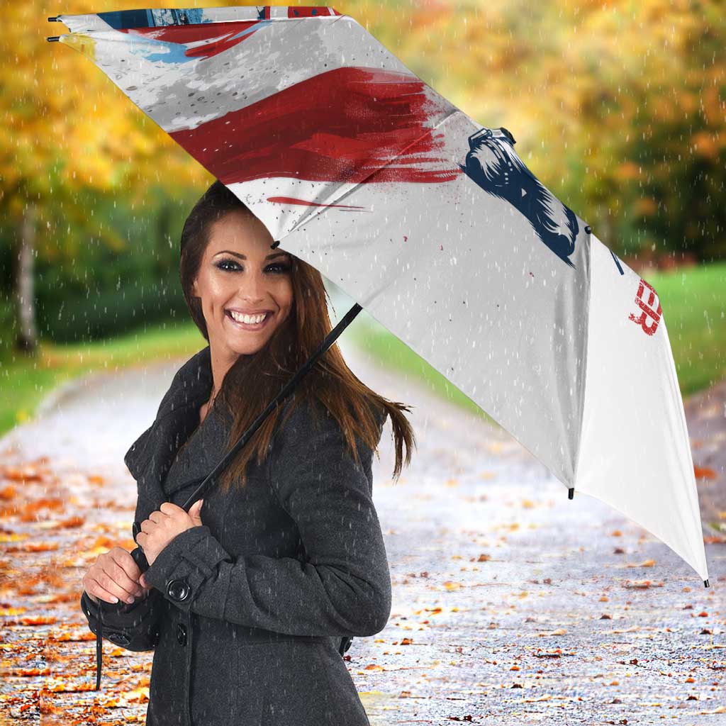 Patriot Day 911 Memorial Umbrella American Flag and Angel Soldier Honor and Remember - Wonder Print Shop