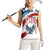Patriot Day 911 Memorial Women Sleeveless Polo Shirt American Flag and Angel Soldier Honor and Remember - Wonder Print Shop