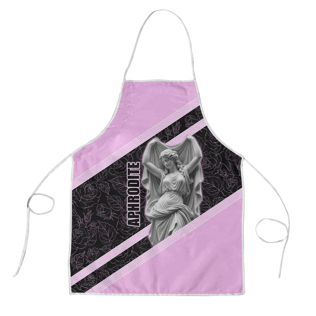 Aphrodite Greek Goddess Apron Classical Mythology Floral Statue Art
