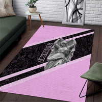 Aphrodite Greek Goddess Area Rug Classical Mythology Floral Statue Art