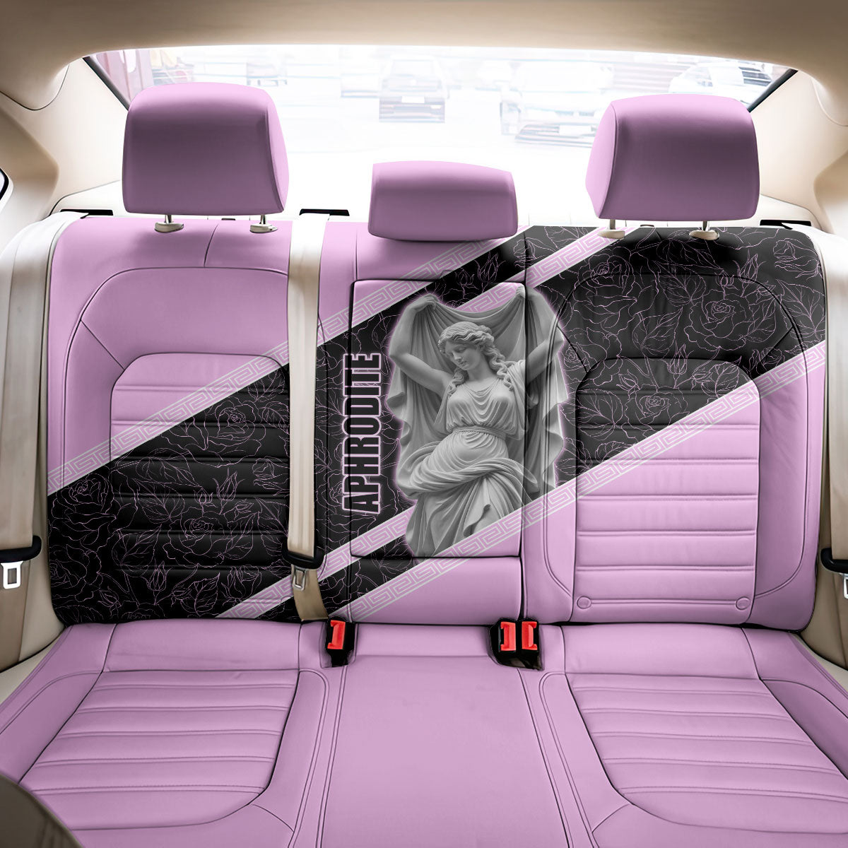 Aphrodite Greek Goddess Back Car Seat Cover Classical Mythology Floral Statue Art