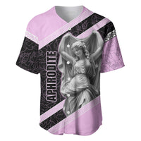 Aphrodite Greek Goddess Baseball Jersey Classical Mythology Floral Statue Art