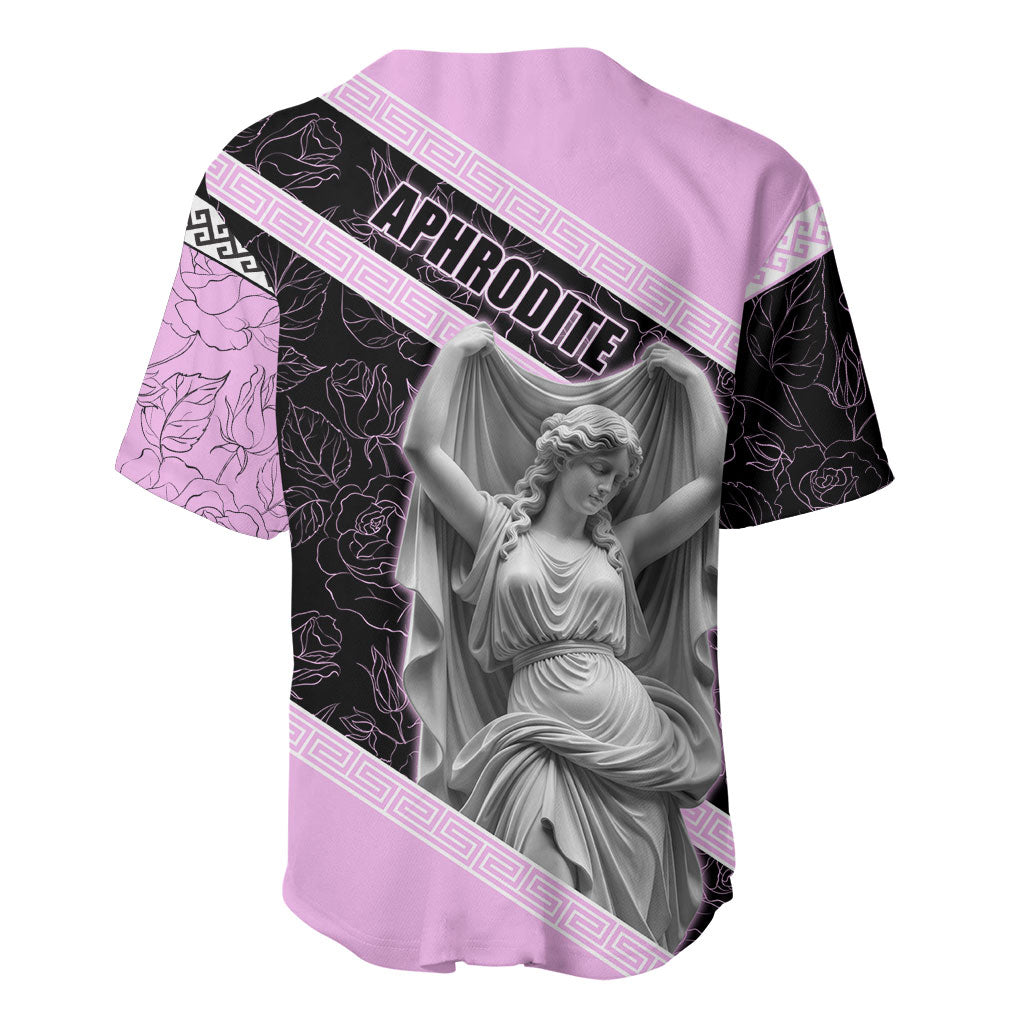 Aphrodite Greek Goddess Baseball Jersey Classical Mythology Floral Statue Art
