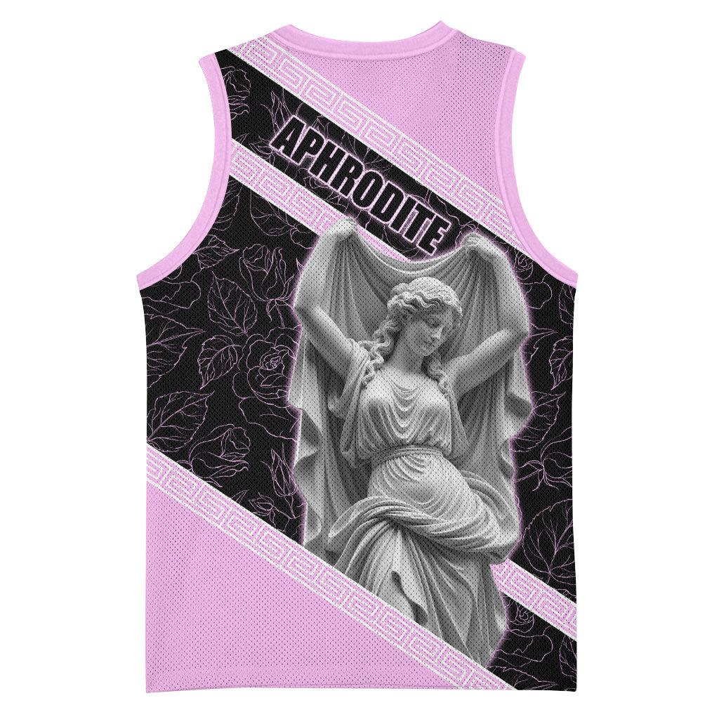 Aphrodite Greek Goddess Basketball Jersey Classical Mythology Floral Statue Art
