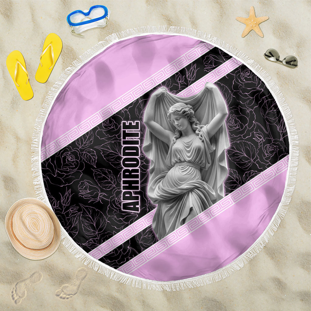 Aphrodite Greek Goddess Beach Blanket Classical Mythology Floral Statue Art
