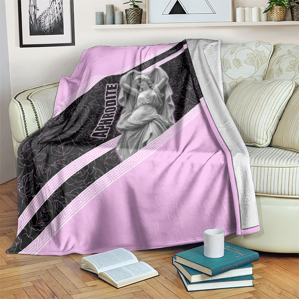 Aphrodite Greek Goddess Blanket Classical Mythology Floral Statue Art