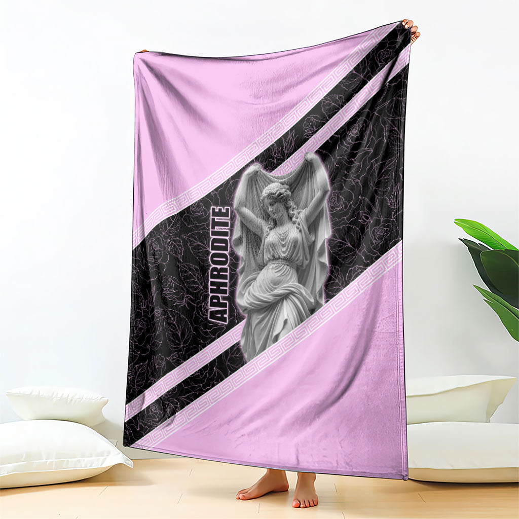 Aphrodite Greek Goddess Blanket Classical Mythology Floral Statue Art