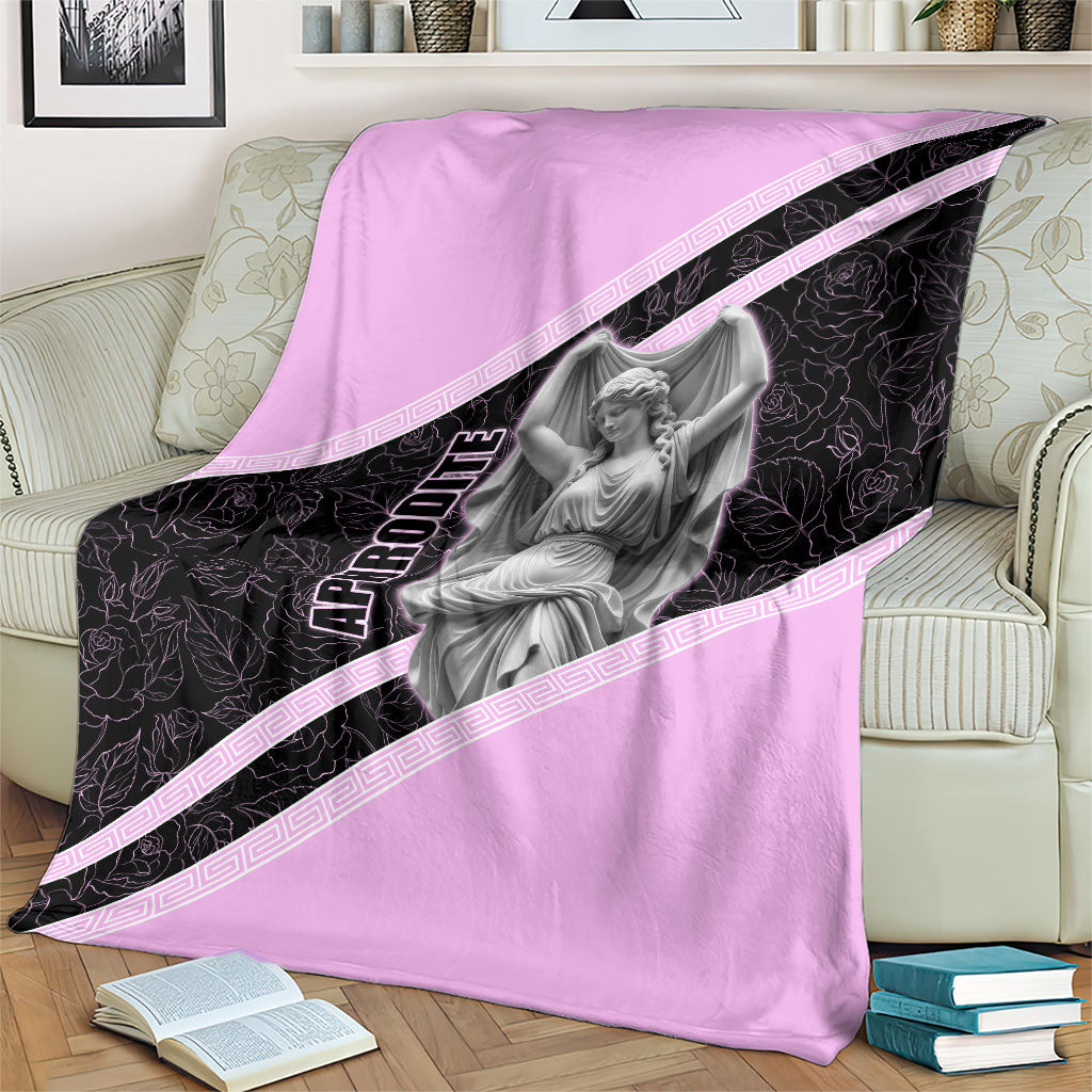 Aphrodite Greek Goddess Blanket Classical Mythology Floral Statue Art